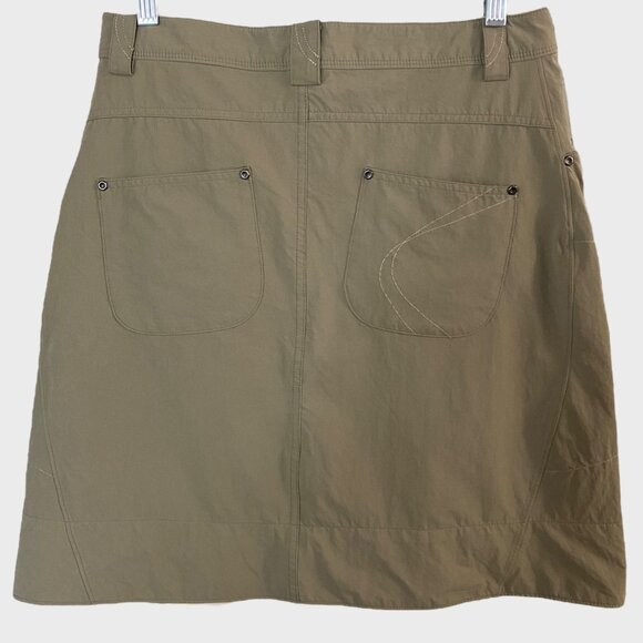 Mountain Hardwear La Strada Travel Skirt Tan Women's 6 Stretch Outdoors Hiking - Picture 4 of 10